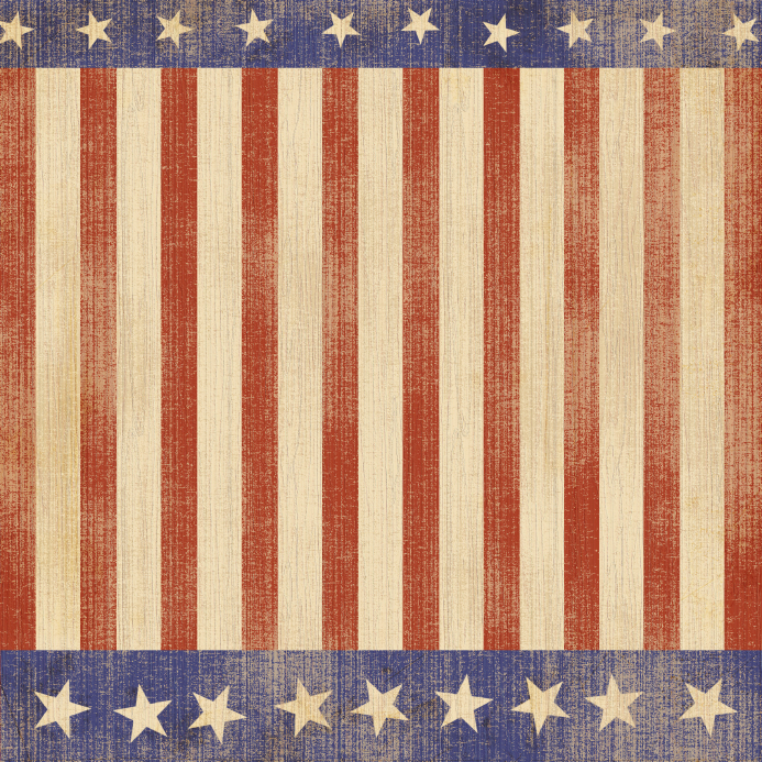 A vintage, distressed background featuring vertical red and beige stripes, bordered by blue bands at the top and bottom, each containing white stars. The pattern is reminiscent of the American flag, evoking themes of patriotism and government heritage.