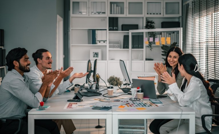 A collaboration with employees as a startup team for a project